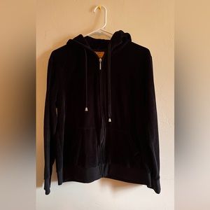 Vintage Y2K velour hoodie, size xl!